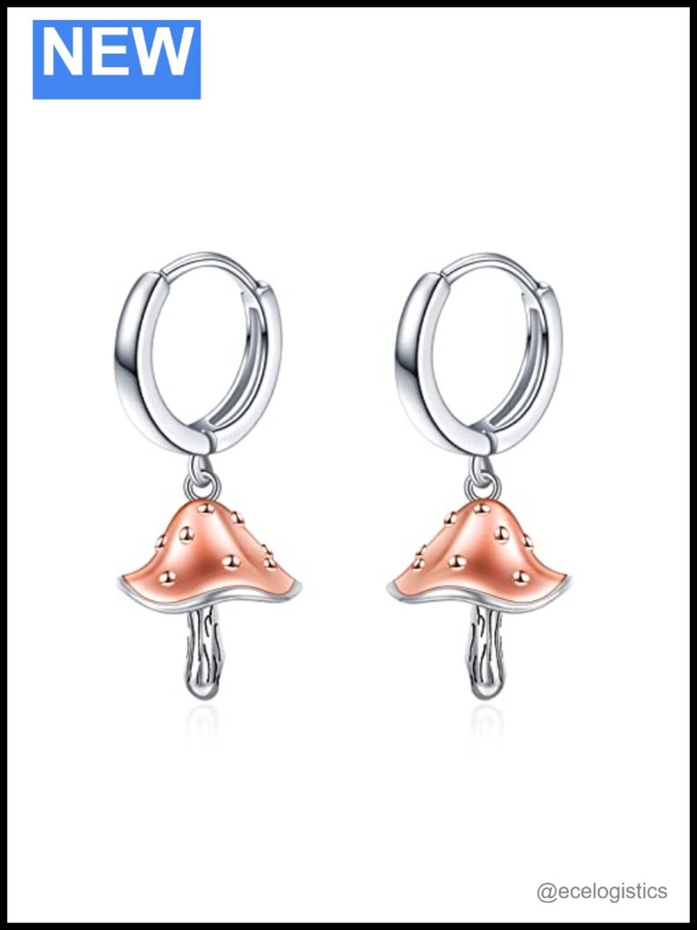 Sterling Silver Animal Hoop Earrings Cubic Zirconia Push Back Sensitive Ears